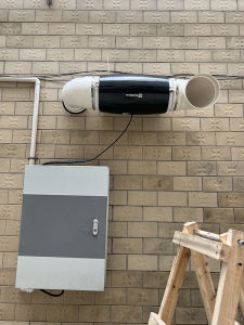 Smart Bathroom Exhaust Fan High Power Variable Frequency Ventilator Super Quiet Smoke Machine 68 Inch Home Use Exhaust Fan