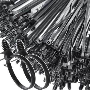 YONGRUN 10/20/50/100/200pcs Wire Harness Zip Ties Threaded Nylon Wire Harness Zip Ties Multifunctional Wire Harness Zip Ties