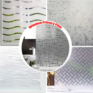 30/45cm Privacy Window Film Electrostatic Adsorption Not Transparent Ultraviolet-proof Removable Anti Look Home Decor Sticker