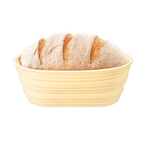 Giỏ Ủ Bánh Mì Silicon Gấp Gọn Chống Dính Hình Oval Dùng Cho Bánh Mì Sourdough Bánh Mì Thủ Công Dụng Cụ Làm Bánh Thân Thiện Với Môi Trường