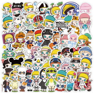 Cute Jasmine MOLLY Graffiti Stickers Waterproof Mobile Phone Cup Decoration DIY Scrapbooking Material Cartoon Anime Style