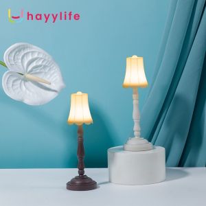 HAYYLIFE Lampu Meja Retro - Gaya Eropa Mini Retro Lampu Malam Samping Tempat Tidur Kamar Tidur Lampu Meja Ornamen HL-ACA622