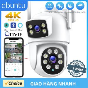 Camera IP Wifi PTZ 8MP 4K Ống Kính Kép Có Âm Thanh Tầm Nhìn Ban Đêm Giám Sát Video 24H ICSEE Bảo Vệ An Ninh Camera Quan Sát
