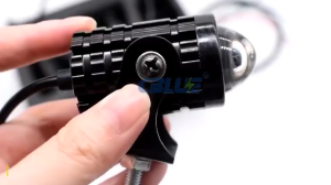 (2PCS) Motorcycle Mini Driving Lights Warranty Waterproof High Low Yellow/White LED Headlight