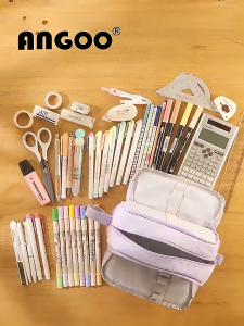 🇲🇾 Ready Stock Large Capacity Pencil Case Multi-Compartment Pencil Pouch Pen Bag School Stationery