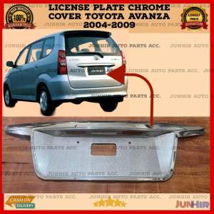 LICENSE PLATE CHROME COVER TOYOTA AVANZA 2004 2005 2006 2007 2008 2009