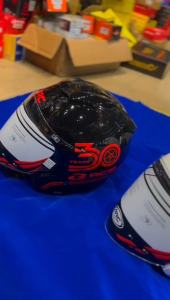 [ORIGINAL] RCB 30th Anniversary Open Face Helmet – SIRIM Approved | Lightweight | Comfortable | Limited Edition Design | Ready Stock