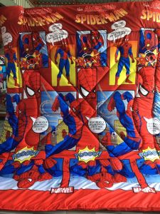 ผ้าปูที่นอน ผ้าห่มนวม(ลายสไปเดอร์แมน) ขนาด 3|5|6 🛌 ฟุต เนื้อผ้าคอตตอน 100% หนานุ่ม นอนสบาย🛒🌷🌸🌈