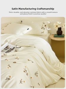shui yang | Bộ Đồ Chăn Ga Gối Bông Dài Phong Cách lãng Mạn Pháp