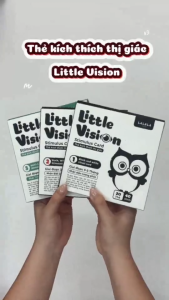 Bộ thẻ kích thích thị giác cho bé Little vision gồm 20 thẻ học Flashcard thông minh phát triển thị giác - Lalala baby