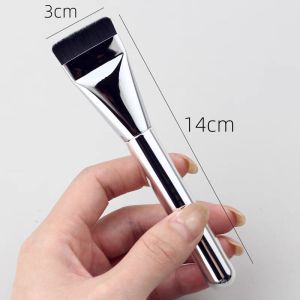 Kuas Make Up Foundation Flat Brush Cream Blending Concealer Brush Soft