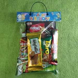 ( ISI 10 PCS ) LABEL SNACK ULTAH LABEL KHITAN TEDAK SITEN + PLASTIK PESTA ULANG TAHUN
