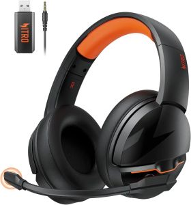 Acer | Acer Wireless Gaming Headset PS5 2.4GHz Headset for Ps5Ps4PCSwitchBluetooth 5.3 Gaming Headphones with Noise Canceling Mic