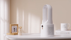 SG【Ready Stock】NanoSilent Bladeless Desk Fan Ultra-Quiet USB-C Rechargeable & Desktop Design Bladeless spray household electric fan