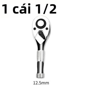 Bộ Cờ Lê Ratchet Ngắn 1/4 3/8 1/2 Inch 72 Răng Tay Cầm Nhỏ Đầu Vuông Đa Năng Tháo Lắp Nhanh