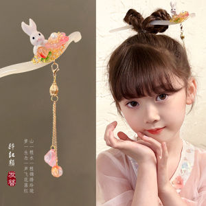 Children's Hanfu Hair Accessories: Tassel Headwear & Updo Hairpin