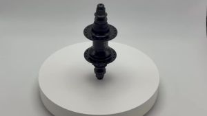 BMX rear hub 9-tooth aluminum alloy hub black aluminum alloy 175mm axle length 110mm cutoff 14G*36H wire holes.