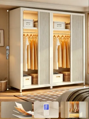 SANJN | Easy Assembly Durable Small Household Closet Steel Door