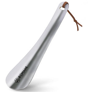 7.3 Inch Professional Shoe Horn Men Women Stainless Steel Metal Shoe Horns with Travel Shoehorn Wear Shoe Helper Lifter