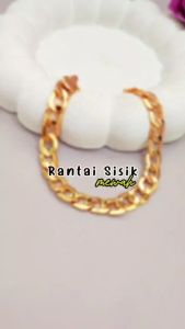 Cute Jewelry Gelang Dewasa Polos Rantai Tebal Gelang Wanita Perhiasan Wanita Emas Imitasi GL 171