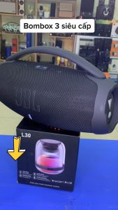 Loa Bluetooth BoomBox 3 Pro Thế Hệ Mới Bass Mạnh Âm Thanh Lớn Cực Đỉnh Bluetooth 5.1 - Chống Nước IPX7 - Giắc Cắm 3.5mm Tiện Lợi - Đầu Micro USB Hỗ Trợ Thẻ TF - BẢO HÀNH 1 ĐỔI 1 từ MƯỜNG THANH ROYAL