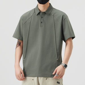 Slim Fit Breathable Short Sleeve Mens Polo Shirt
