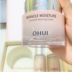 Sét Kem Dưỡng Ohui Hồng Miracle Moisture Cream 60ml Giúp Dưỡng Trắng Dưỡng Ẩm Chuyên Sâu