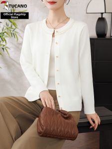 TUCANO | Chic Knitted Blazer with Beading for Middle-Aged Women