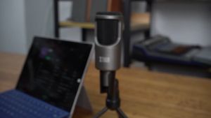 XTUGA U188 USB Condenser Microphone Desktop Computer Recording Microphone With Intelligent Noise Reduction Function and Control K-song APP Effect Built-In Monitor Headphone Jack for Recording Gaming Studio Recording with Noise Reduction  VMI Direct