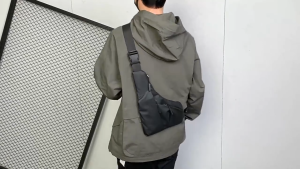 SHZTGM  Chống trộm người đàn ông đóng phù hợp ngực túi giải trí da phim không thấm nước tam giác Túi Crossbody ví thể thao đi xe đạp sling Túi