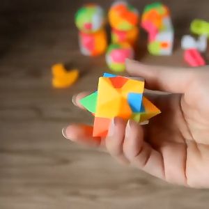 4 pecs Brain Puzzles Toy for Kids Teens and Adults Mind Game Puzzle Games Toys Random Color Length 3 cm