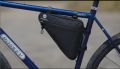 ROCKBROS Cycling Bag 1.5 Big Capacity Quick Release Bicycle Triangle Frame Bag Reflrctive Strip Side Net Pocket MTB Road Bike Top Tube Bag. 