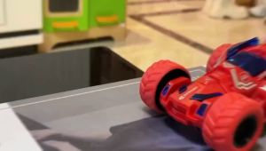 Mainan Mobil Pull Back Cars Monster Truck Turnable Head Vehicles 360