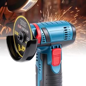 【2026 New】12V Cordless Angle Grinder 19500RPM Polishing & Grinding 2-in-1 Rechargeable Battery Ergonomic Handle for DIY