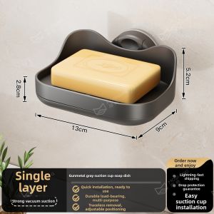 MOSHANG | Wall-Mounted Drainable Dual-Layer Soap Box