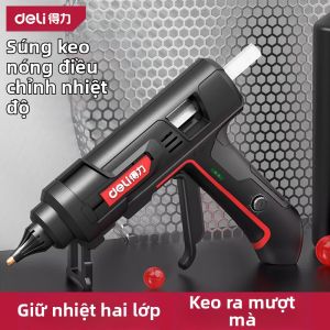 deli | Súng Keo Nóng Điều Chỉnh Nhiệt Độ Công Suất Cao