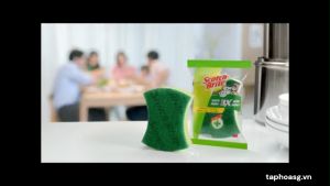 Miếng rửa chén Scotch Brite - Giải pháp làm sạch hiệu quả không gây trầy xước dành cho không gian bếp
