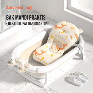 Sakumini Bathtub Foldable Bak Mandi Bayi Bisa Dilipat Aman dan Kuat