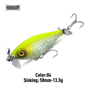 Kingdom | KINGDOM Twin Propeller Tractor Fishing Lure 5.5g-17.8g Floating Sinking Pencil Double Propeller Hard Bait Bass Pike Fishing