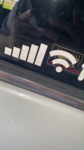 สติ๊กเกอร์ แถบแบตเตอรรี่100% สะท้อนแสง