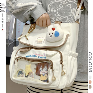 Túi Đeo Vai Dung Tích Lớn Phong Cách Nhật Bản Dopaamine Túi Học Sinh Túi Xách Túi Đựng Đồ Cho Lớp Học Ngoại Khóa Túi Đựng Đồ Cho Thanh Thiếu Niên