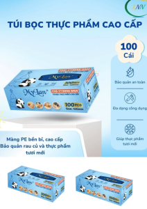 Túi bọc thực phẩm đa năng cao cấp MyLan hộp 100 cái - Hộp 100 cái