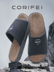 Dép Lười Bông Vải Lanh Nam Dùng Trong Nhà Chống Trượt Thoải Mái Thoáng Khí Mùa Hè 2024 Dép Lười Vải Lanh Dùng Trong Nhà Cho Nam