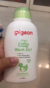 PIGEON Baby Wash Chamomile 100ML//200Ml | 2IN1 Shampoo & Sabun Cair Bayi