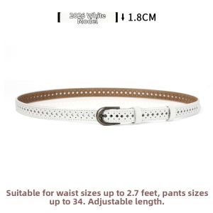 No-Punching Leather Belt Womens Fashionable Versatile Design Decorative Retro Slim Pants Waist Belt New 2026 Model