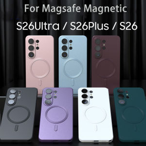 Metallic Paint Magnetic Case For Samsung S26 S25 Edge S24 S23 S22 S21 Ultra Plus FE A57 A37 A17 A56 A36 A26 A55 A35 A54 Cover