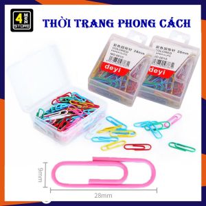 Ghim Vòng Kẹp Tài Liệu Bằng Kim Loại Nhiều Màu - Kim Kẹp Giấy Học Sinh Văn Phòng Tiện Dụng - Kẹp Tài Liệu  Hồ Sơ Màu Pastel