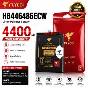 FLYCDI HB446486ECW Li-ion Polymer Battery 4400mAh High Capacity for Huawei P Smart P Smart Plus Nova 5i Honor 20i V9s Enjoy 10 Plus V9s Honor 9X Honor 9X Pro