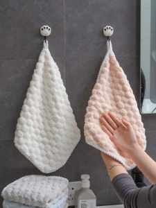 Antibacterial Hanging Towel Small Square Kitchen Towel Absorbent Baby Handkerchief Non-shedding Towel for Bathroom And Kitchen
