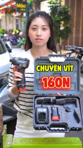 Máy Chuyên Vít Bossun BS-SD160PRO Lực Siết 160N 5 Tính Năng Thông Minh Đầu Gài 1/4 Có Búa